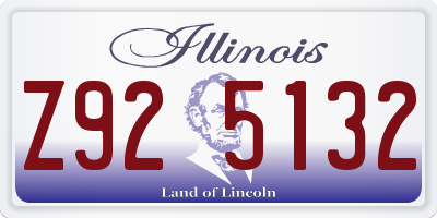 IL license plate Z925132