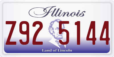 IL license plate Z925144