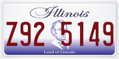 IL license plate Z925149