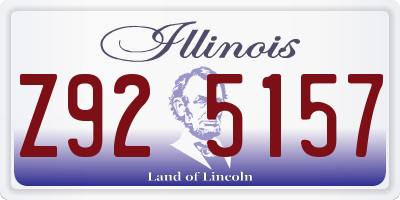 IL license plate Z925157
