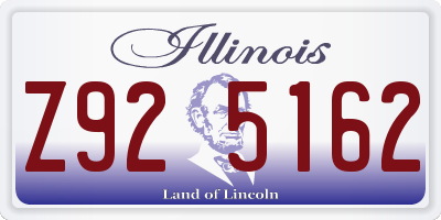 IL license plate Z925162