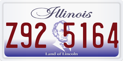 IL license plate Z925164