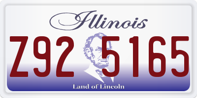 IL license plate Z925165