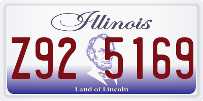 IL license plate Z925169