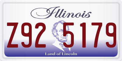 IL license plate Z925179