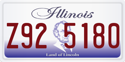 IL license plate Z925180