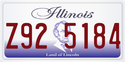 IL license plate Z925184