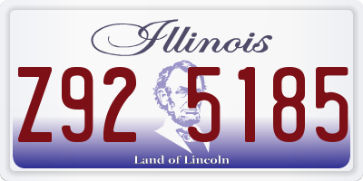 IL license plate Z925185