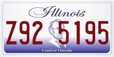 IL license plate Z925195