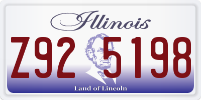 IL license plate Z925198