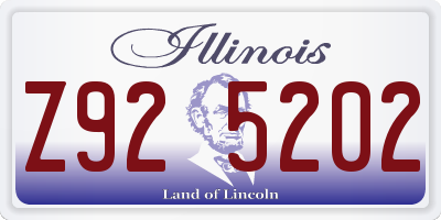 IL license plate Z925202