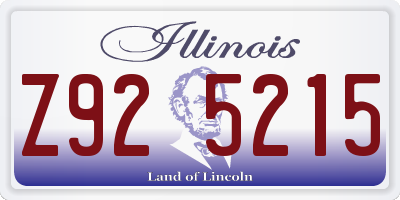 IL license plate Z925215