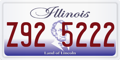 IL license plate Z925222