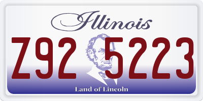 IL license plate Z925223