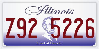 IL license plate Z925226