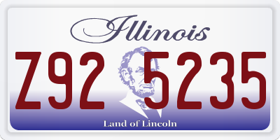 IL license plate Z925235