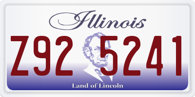 IL license plate Z925241
