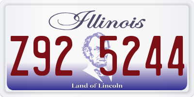 IL license plate Z925244