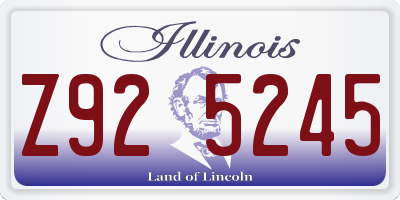 IL license plate Z925245