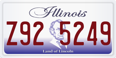 IL license plate Z925249