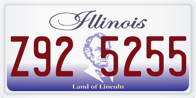 IL license plate Z925255