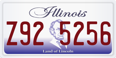 IL license plate Z925256