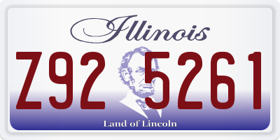 IL license plate Z925261