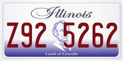 IL license plate Z925262