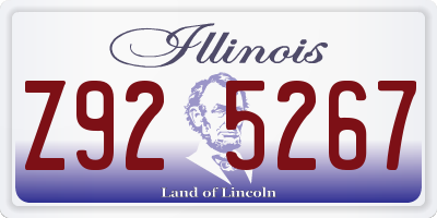 IL license plate Z925267
