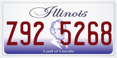 IL license plate Z925268