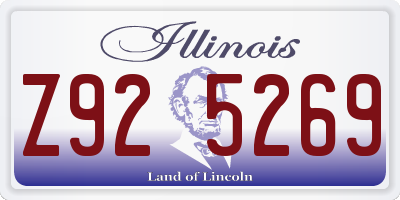 IL license plate Z925269