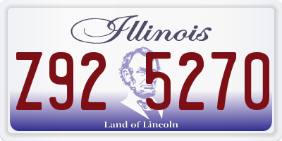 IL license plate Z925270