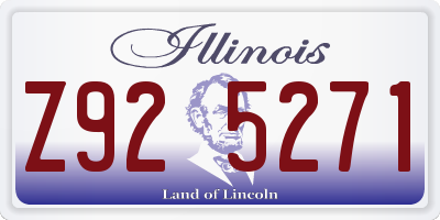 IL license plate Z925271