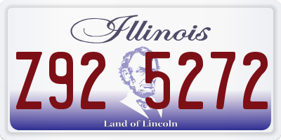 IL license plate Z925272
