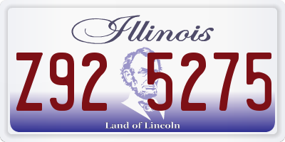 IL license plate Z925275
