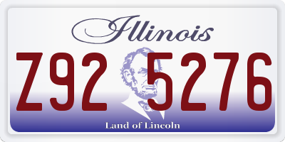 IL license plate Z925276