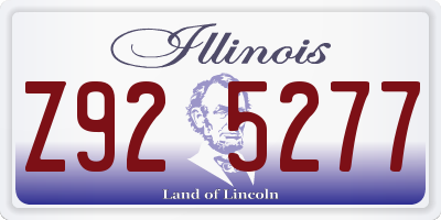 IL license plate Z925277