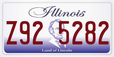 IL license plate Z925282