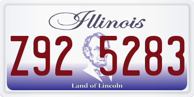 IL license plate Z925283