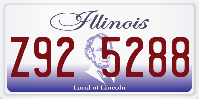 IL license plate Z925288