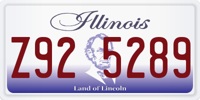 IL license plate Z925289