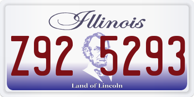 IL license plate Z925293