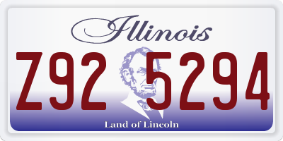 IL license plate Z925294