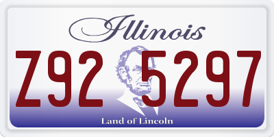 IL license plate Z925297