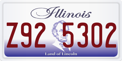 IL license plate Z925302