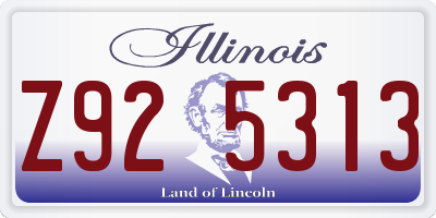 IL license plate Z925313