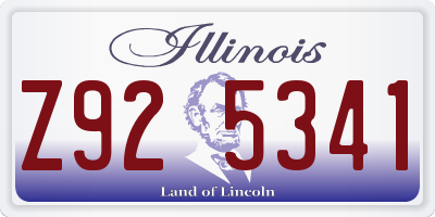 IL license plate Z925341