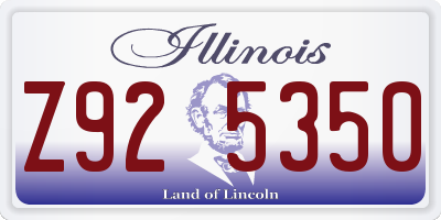 IL license plate Z925350