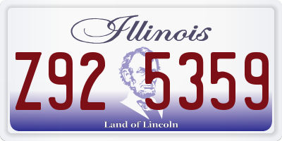 IL license plate Z925359