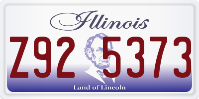 IL license plate Z925373